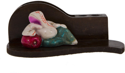 

Smile2u Retailers 3 Compartments Wooden Pen Stand(Multicolor)