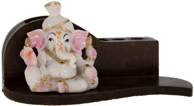 

Smile2u Retailers 3 Compartments Wooden Pen Stand(Multicolor)
