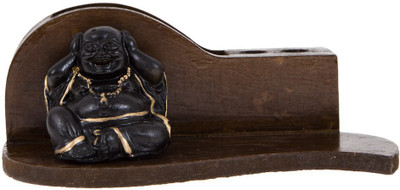 

Smile2u Retailers 3 Compartments Wooden Pen Stand(Multicolor)