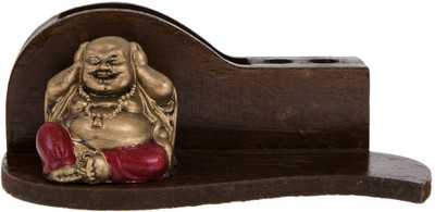 

Smile2u Retailers 3 Compartments Wooden Pen Stand(Multicolor)