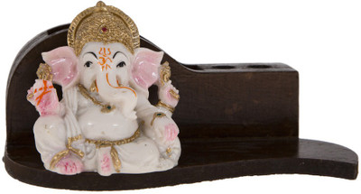 

Smile2u Retailers 3 Compartments Wooden Pen Stand(Multicolor)