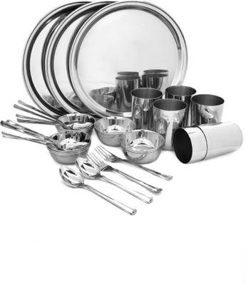 bhalaria Pack of 36 Stainless Steel Dinner Set