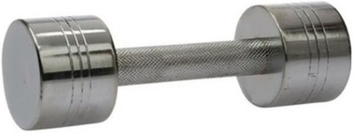 Arnav Only One Pcs of 4 Kg STEEL CHROME PLATED Fixed Weight Dumbbell
