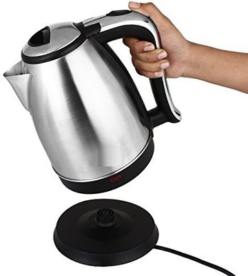 

Wonder World ™ Cordless - 7 Cup Hot Water Tea Coffee Electric Kettle(1.8 L, Silver)