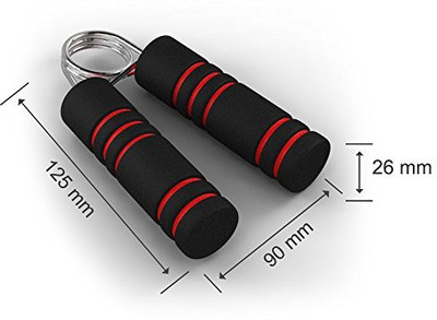 

Konex Foam Hand Gripper For Fit Exercise Wrist Arm Strength one pair Hand Grip/Fitness Grip(Black)