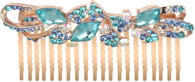 

Pink Rose Princess Charm Hair Pin(Blue)