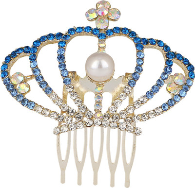 

Pink Rose Princess Charm Hair Pin(Blue)