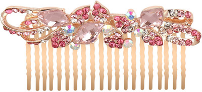 

Pink Rose Princess Charm Hair Pin(Multicolor)