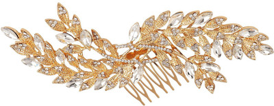 

Pink Rose Princess Charm Hair Pin(Gold, White)