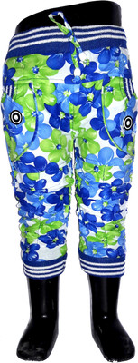 

Play Club Capri For Boys & Girls Casual Floral Print Cotton(Multicolor Pack of 1, Blue