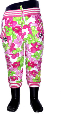 

Play Club Capri For Boys & Girls Casual Floral Print Cotton(Multicolor Pack of 1, Pink