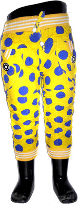 

Play Club Capri For Boys & Girls Casual Polka Print Cotton(Multicolor Pack of 1, Yellow