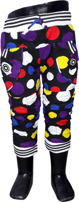 

Play Club Capri For Boys & Girls Casual Polka Print Cotton(Multicolor Pack of 1, Black