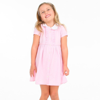

Cherry Crumble California Girls Midi/Knee Length Casual Dress(Pink, Half Sleeve, Baby pink