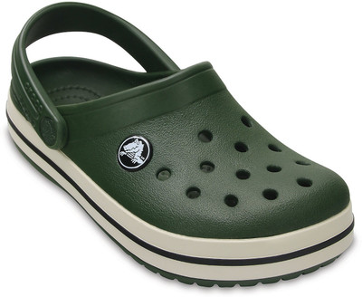 

Crocs Girls Slip-on Clogs(Dark Green, Black