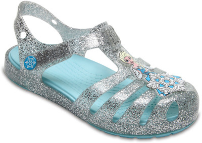 

Crocs Girls Slip-on Sports Sandals(Silver, Black