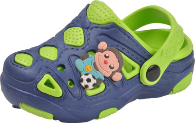 

Yellow Bee Boys Sling Back Clogs(Dark Blue, Green