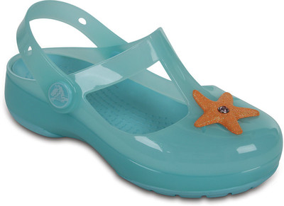 

Crocs Girls Slip-on Clogs(Light Blue, Black