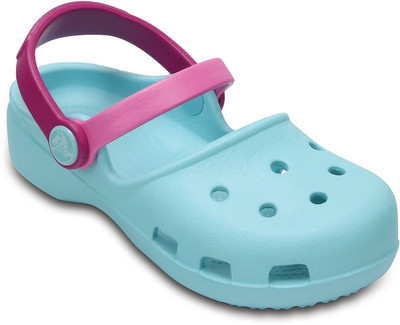 

Crocs Girls Slip-on Clogs(Light Blue, Black