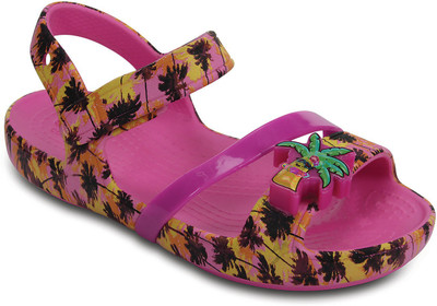 

Crocs Girls Slip-on Sports Sandals(Multicolor, Black