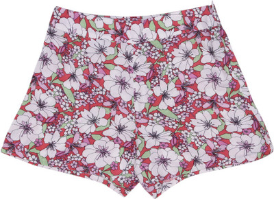 

United Colors of Benetton Short For Girls Casual Printed Cotton Viscose Blend(Multicolor, Pack of 1, 901