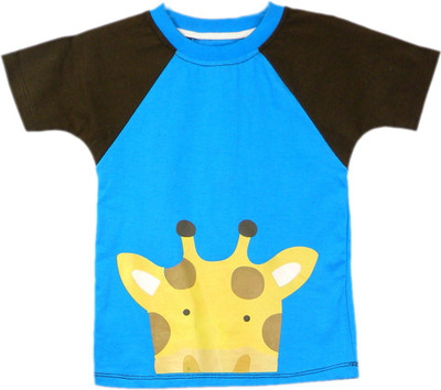 

Ssmitn Boys Animal Print T Shirt(Blue, Pack of 1