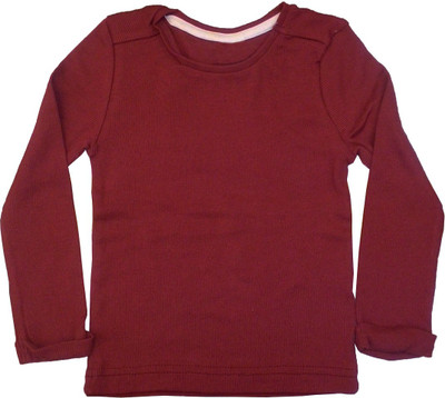 Cool Club Baby Girls Cotton Blend Top(Maroon, Pack of 1) Cool Club Baby Girls Cotton Blend Top(Maroon, Pack of 1)
