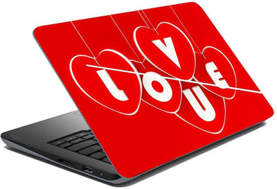 

Onlinemart Love U Vinyl Laptop Decal 15.6