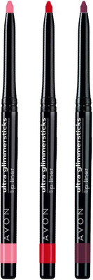 

Avon Anew True Color Glimmerstick Lip Liner (set of 3)(Pink Cashmere-True Red-Deep Pink)