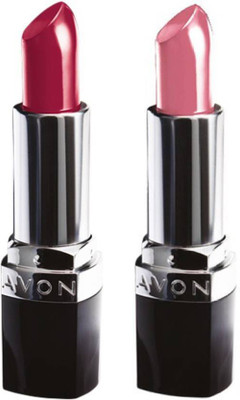 

Avon Anew Ultra Color Lipstick(set of 2)(Red 2000, Sunny Pink, 7.6 g)