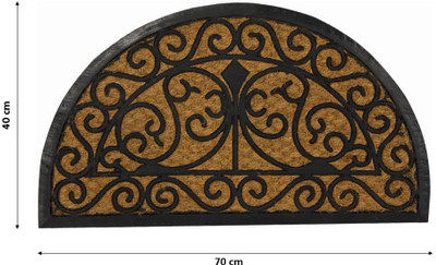 

SWHF Rubber, Coir Door Mat(Black