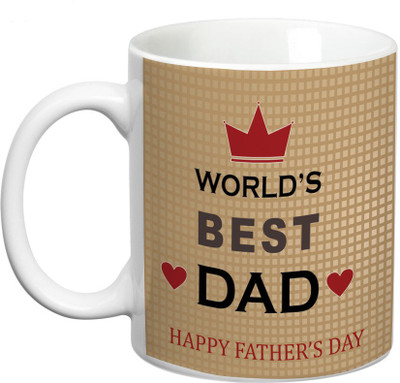 

Prithish World's Best Dad. Happy Fathers Day Ceramic Mug(330 ml), Multicolor