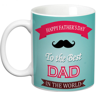 

Prithish Best Dad. Happy Fathers Day Ceramic Mug(330 ml), Multicolor