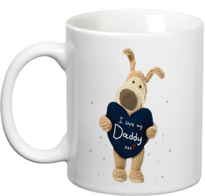 

Prithish I Love My Dad With Teddy Ceramic Mug(330 ml), Multicolor