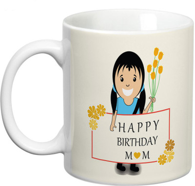 

Prithish Worlds Best Mom. Love You Mom Ceramic Mug(330 ml), Multicolor