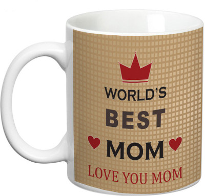 

Prithish Happy Birthday To The Best Mom Ceramic Mug(330 ml), Multicolor