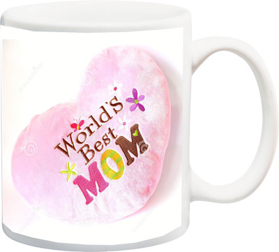 

ME&YOU Gift for mum/maa/mother/mummy/maa;Beautiful World Best Mom print Ceramic Mug(325 ml), Multicolor