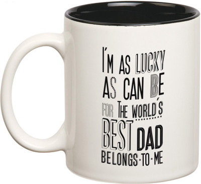 

Prithish World's Best Dad Belongs To Me Double Color Ceramic Mug(330 ml), Multicolor