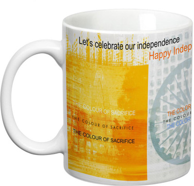 

Prithish Independence Day Design 18 Ceramic Mug(330 ml), Multicolor
