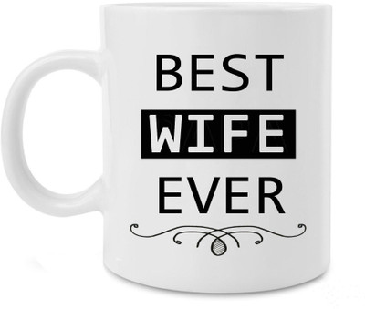 

Awesum Best wife ever Ceramic Mug(350 ml), White