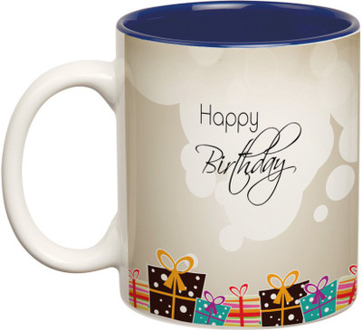 

Prithish Happy Birthday Design 6 Double Color Ceramic Mug(330 ml), Multicolor