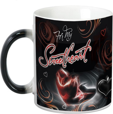 

Prithish For My Sweetheart Black Magic Ceramic Mug(330 ml), Multicolor