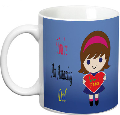 

Prithish You’re an Amazing Dad Ceramic Mug(330 ml), Multicolor