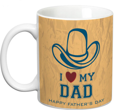 

Prithish I Love My Dad. Happy Fathers Day Ceramic Mug(330 ml), Multicolor