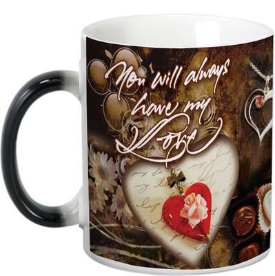 

Prithish You Will Always Have My Love Black Magic Ceramic Mug(330 ml), Multicolor