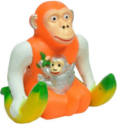 

ESIRKAR JUMPING MONKEY FUNNY TOY(White, Orange)