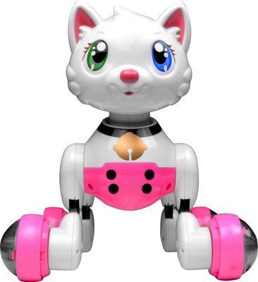 

The Untold Stores SMART ELECTRONIC VOICE CONTROLLED INTELLIGENT PET CAT ROBOT(White, Pink)