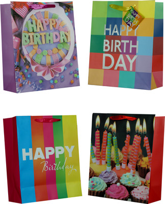 

Hnt Kids Printed Party Bag(Multicolor, Pack of 4)