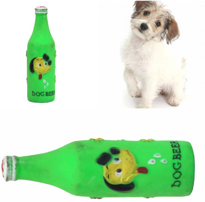 

SRI High Quality Cute Beer Bottle Style Rubber Dogs/ Cats Squeaking Toys Rubber Squeaky Toy For Dog