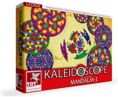 

kidoz kingdom TOY KRAFT KALEIDOSCOPE OF JIGSAW MANDALAS-1(90 Pieces)
